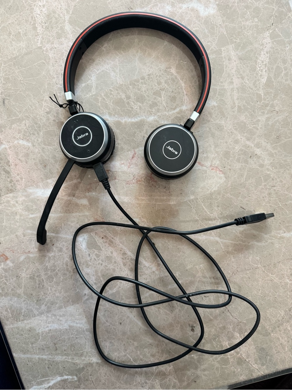 Jabra Evolve 65 SE Wireless Stereo Bluetooth Headset with Microphone & USB Cable